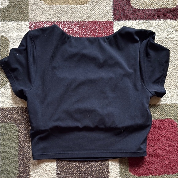Aerie Black Crop Top - double lined - Picture 4 of 4